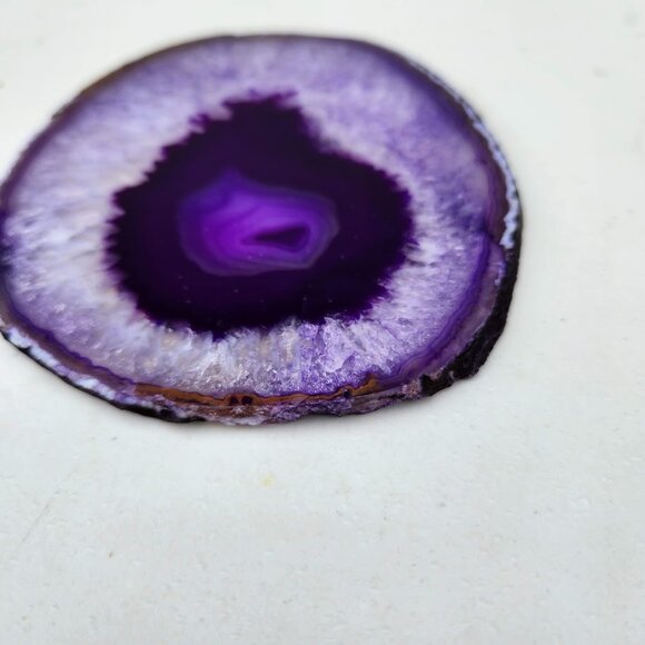 Agate Slice Geode Stones Home Decoration Decor Healing Crystals Gemstones Purple - Picture 4 of 11
